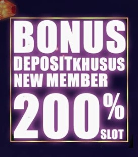 Bonus Deposit 200% untuk member baru